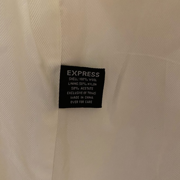 Express longline ivory faux fur pea coat - Picture 4 of 8